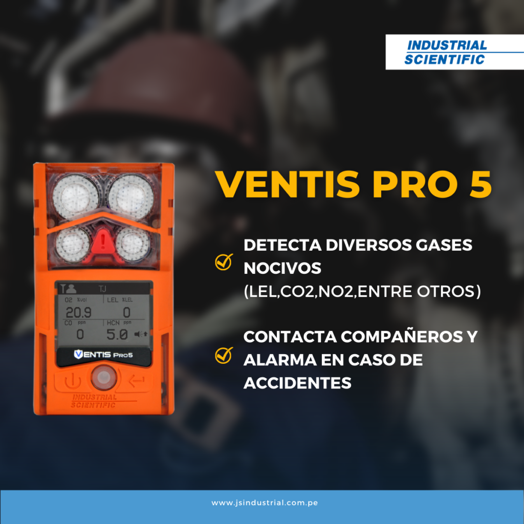Ventis Pro 5 la innovación en detección de gases tóxicos que protege